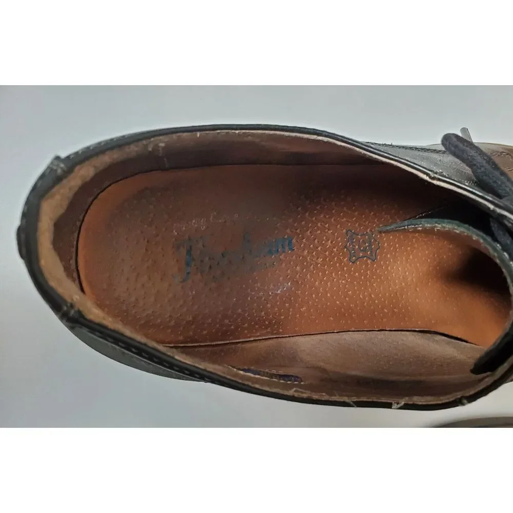 Florsheim Union Plain Toe Oxfords Black Leather‎ Men's 11.5 Dress Casual Lace